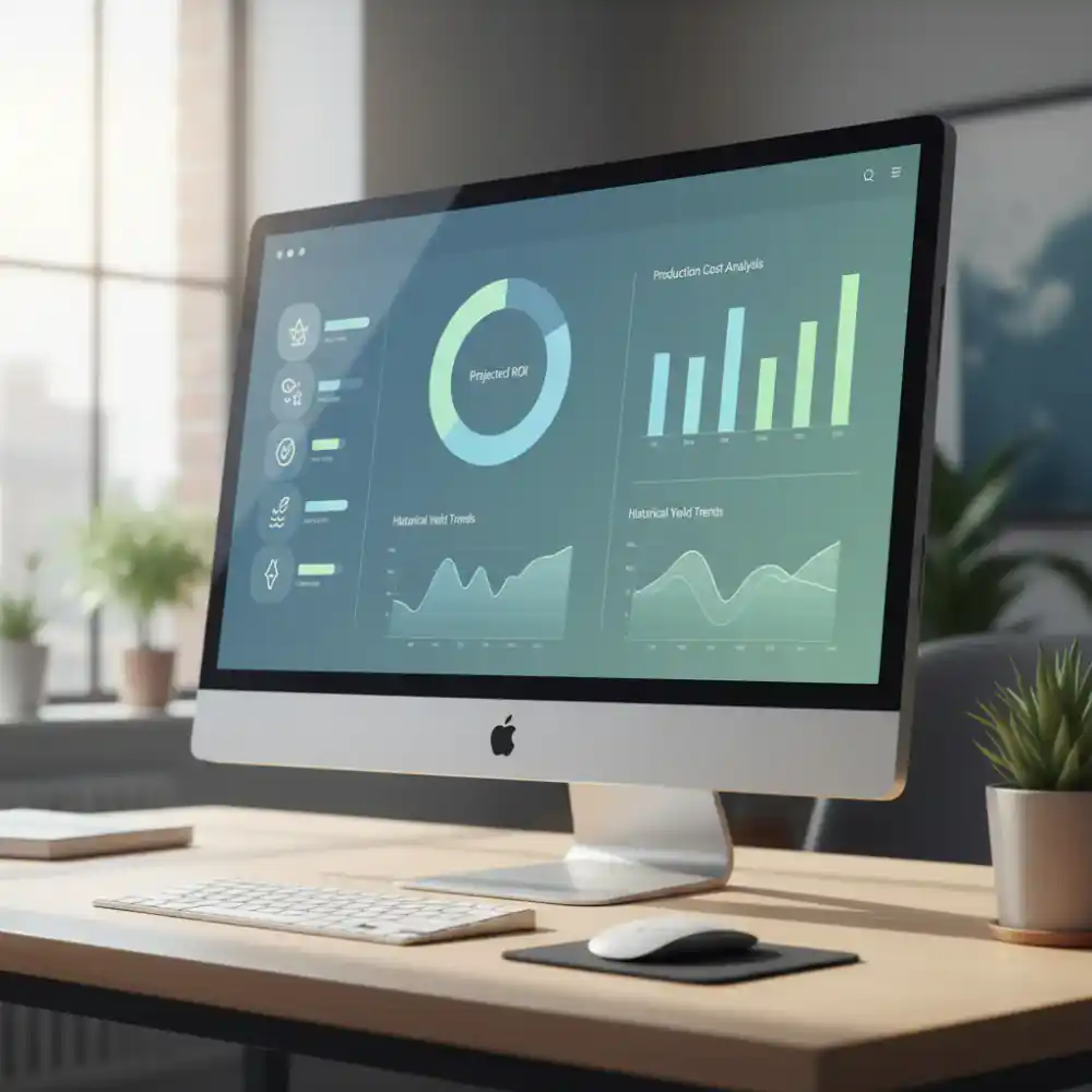Financial modeling dashboard for aquaculture