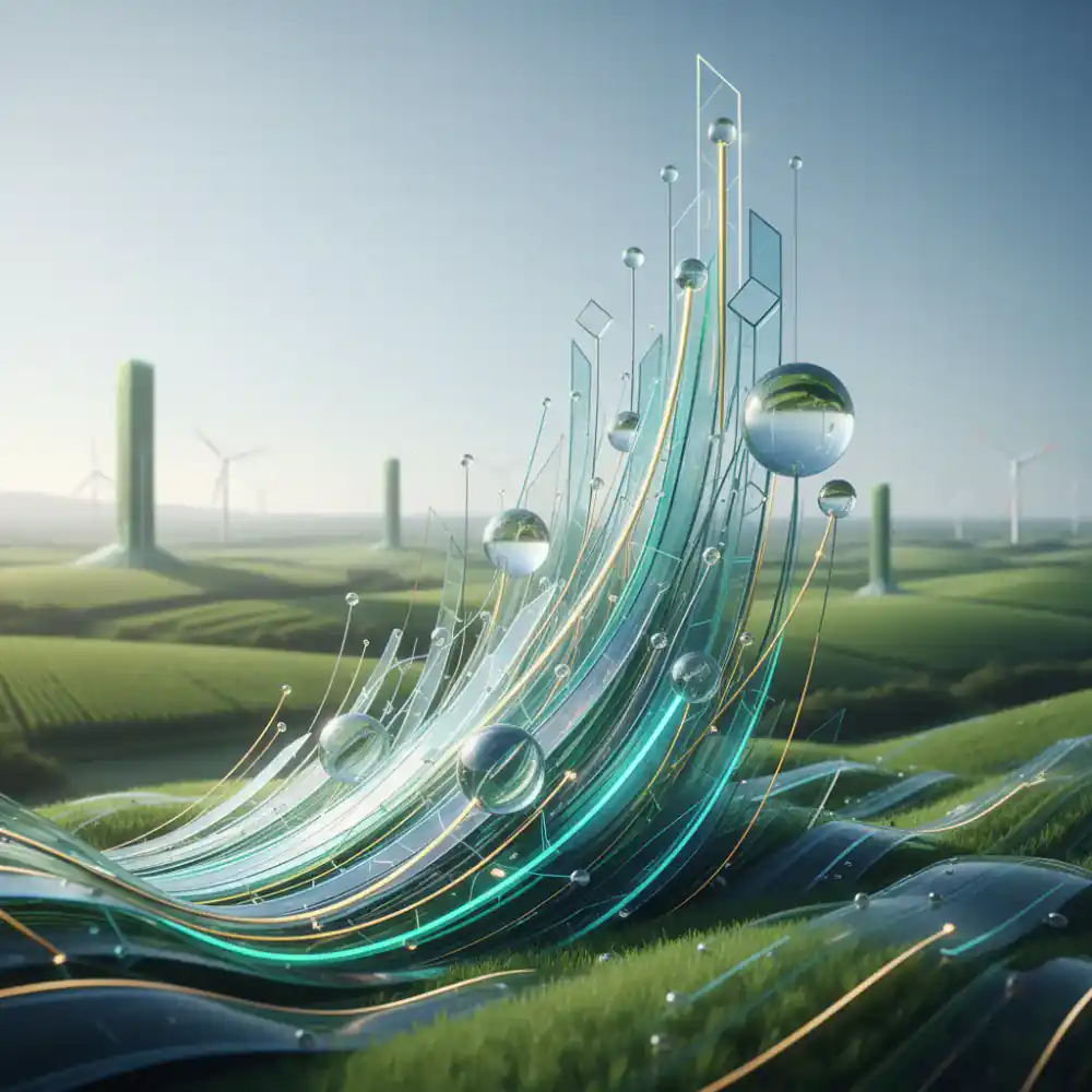 Abstract graph representing future agribusiness scaling
